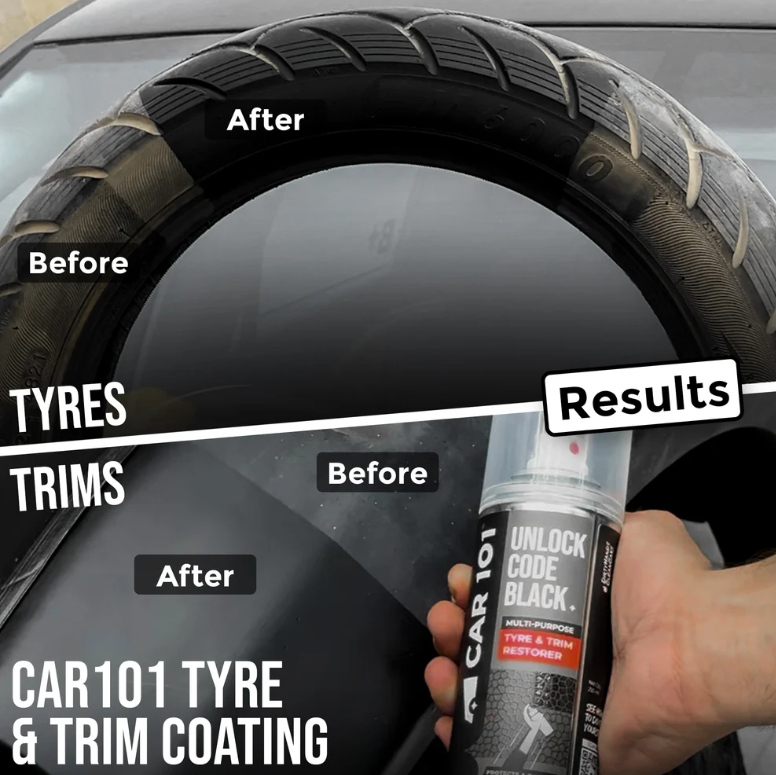 CAR101 Tyre & Trim Restorer Spray Coating ( pack of 2)